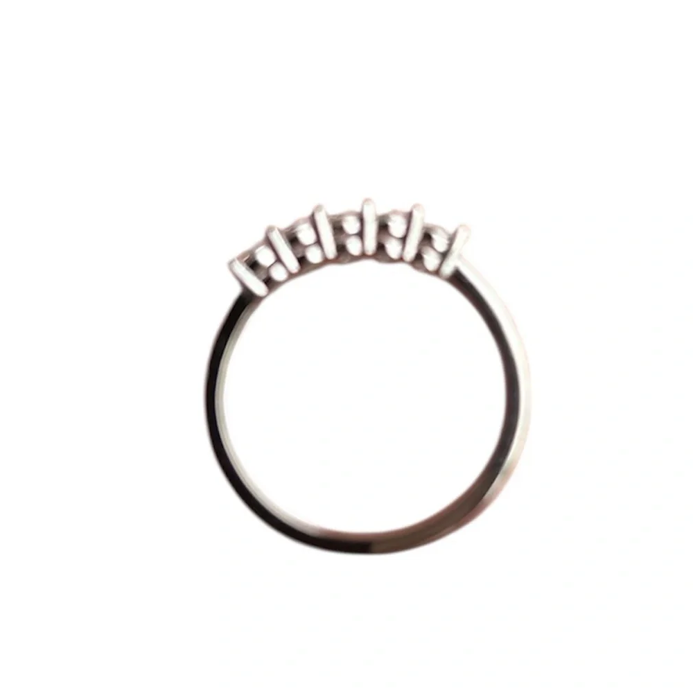 New GRA Certified Moissanite Diamond Band 1 ctw, 18k Size 8